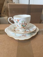 Royal Grafton Bone China "Birds On Branches" Tea Cup, Saucer & Plate
