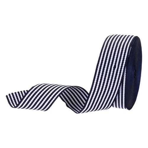 Navy and white striped - and,