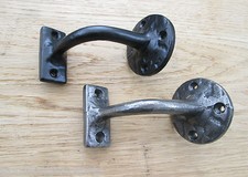 SOLID CAST IRON VINTAGE HAND RAIL STAIR BRACKET BANNISTER SUPPORT ROD HANDRAIL 