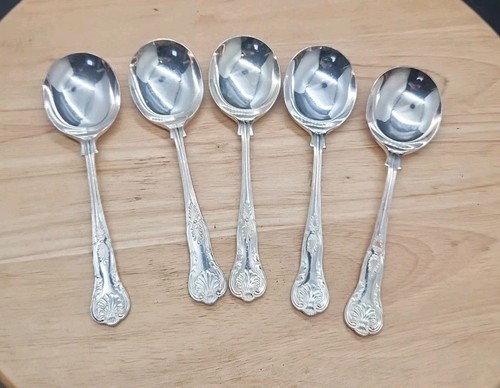 Vintage soup spoons kings - 5,