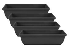 4 X Plastic Garden Trough Long