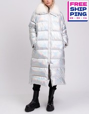 RRP€1415 YVES SALOMON ARMY Down Quilted Coat FR38 US6 UK10 M Water Repellent