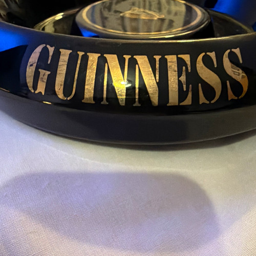 Guinness black ashtray - guinness,