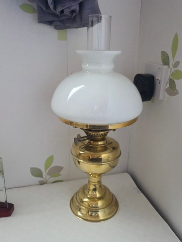 Vintage brass oil - brass,