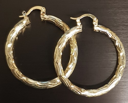 9ct yellow gold - yellow, creole