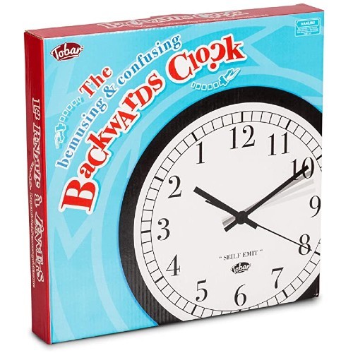 Backwards clock brand new - clock,