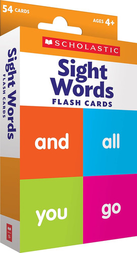 Scholastic flash cards sight - flash, cards: