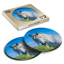 2 x Boxed Round Coasters -