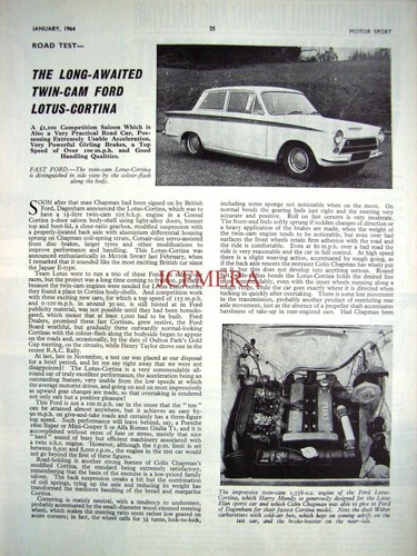 1962 ford lotus cortina - ford, 'lotus-cortina