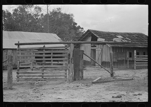 Photo 1930s rustic farm - farm, barn