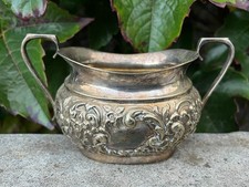 Antique Silver Plated Embossed