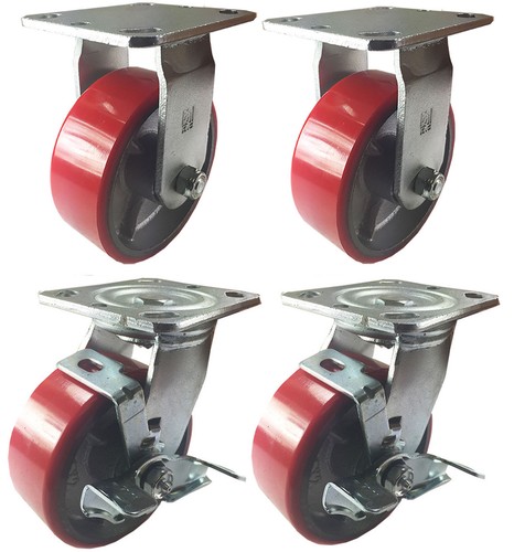 Heavy duty caster - heavy, set