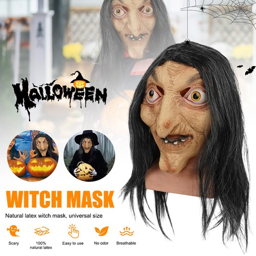 Universal old witch mask latex - universal,