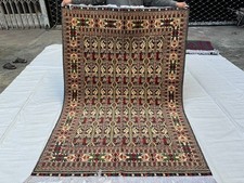 Beige Hand Knotted Geometric