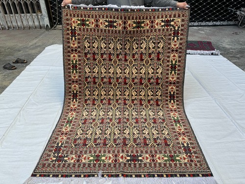 Beige hand knotted geometric - beige,