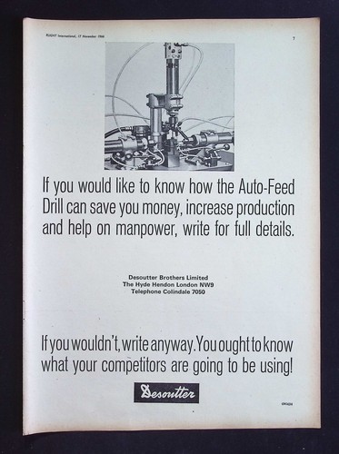 Original 1966 advert desoutter - original,