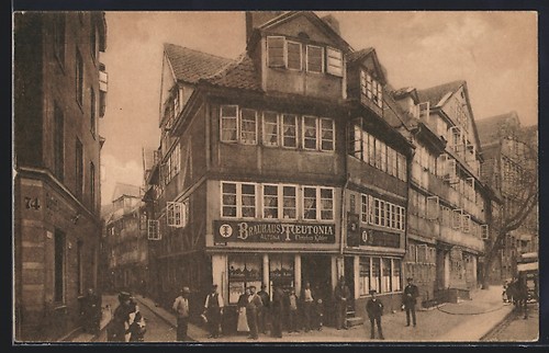 Postcard hamburg street - postcard, hamburg,