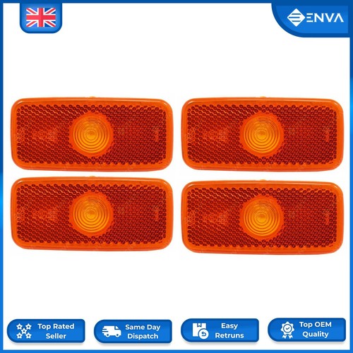 Side marker lamp lens - 4x, for