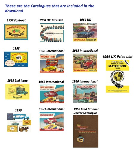 Matchbox catalog 1957 1958 - matchbox,