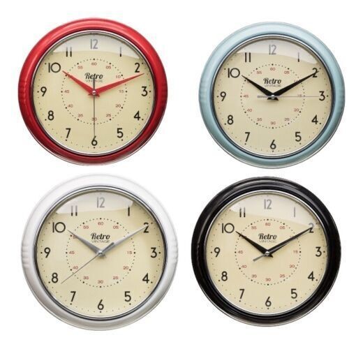 23cm retro diner wall clock - retro,