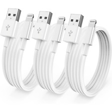 3 x iPhone Charger Fast For Apple Cable USB Lead 5 6 7 8 X XS XR SE 11 12 13 14