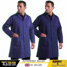 Tuff Durable Warehouse Store Lab Workwear Coat Coverall Shop Factory Mens Over