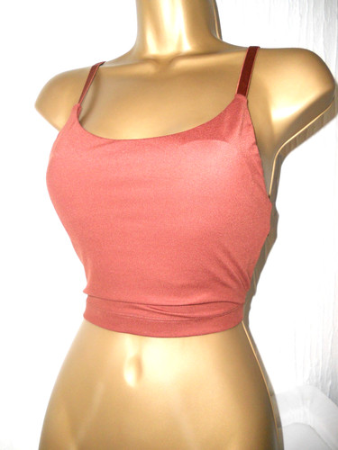 Brown alphalete crop sports - brown,