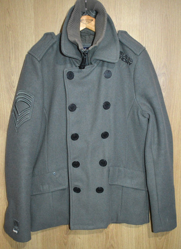 Superdry pea coat - superdry, label