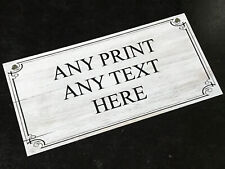 Custom Metal Sign Personalised