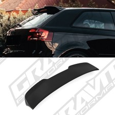 REAR SPOILER EXTENSION RS3 STYLE GLOSS BLACK FOR AUDI A3 8P 3 DOOR HATCH 04-12