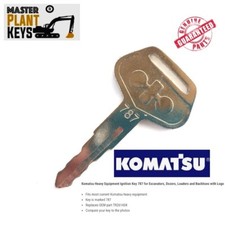 Komatsu Heavy Equipment Ignition Genuine Key 787 for Excavators, Dozers, Loaders