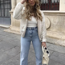 ZARA Silver Sequin Sequinned