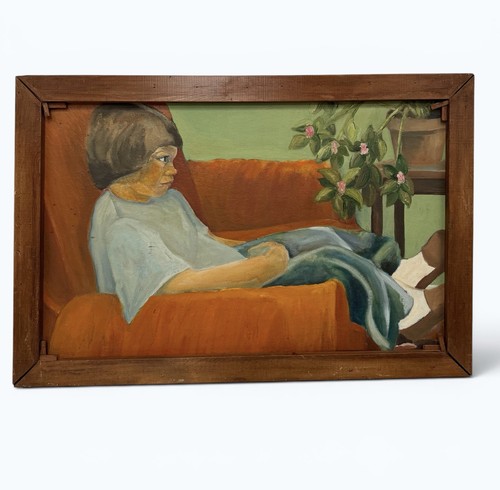Large vintage painting - vintage,