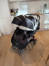 Twin double stroller buggy