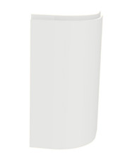 Homebase Kitchen Cabinet Handleless Curved Door - White Gloss