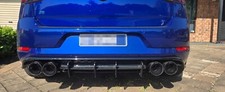 4" Carbon Exhaust Tips for Golf R MK7 - Push Fit - No Cutting or welding!