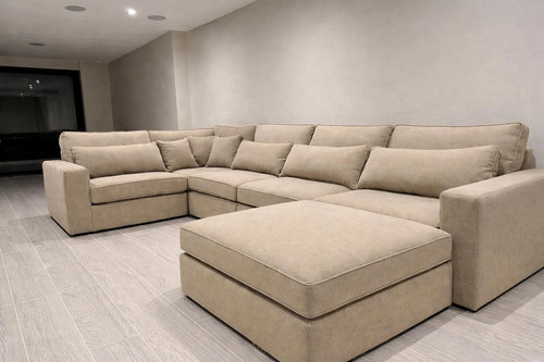 Luxury ruby corner sofa - luxury, full