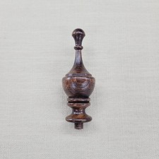 Delicate Wood Clock Finial 4"