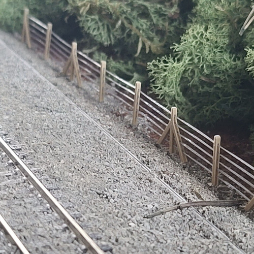 Model railway scenery - scenery, wire