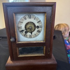 Antique Seth Thomas  Mantle alarm Clock ticks and alarm work unsure on the rest