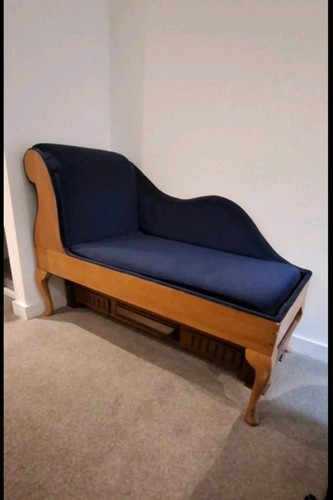Antique chaise longue daybed - chaise, /
