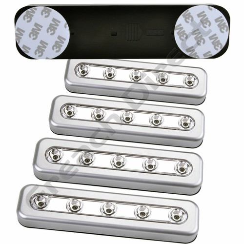 Silver led strip push - 5, lights