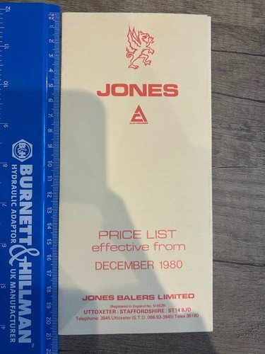 Jones baler limited - jones,