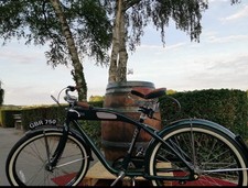 felt beach cruiser green diamante excellent condition large m, retro look happy