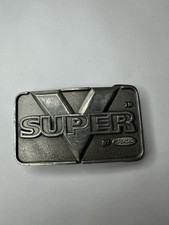 Vintage 1995 SUPER V by EACO Belt Buckle – Buckingham Pewter – Made in Australia