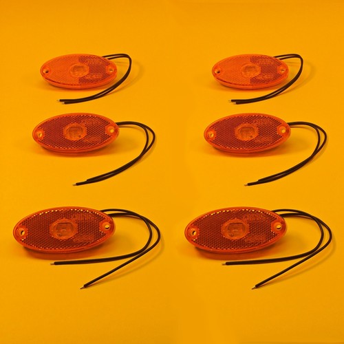Side marker light oval - marker, amber