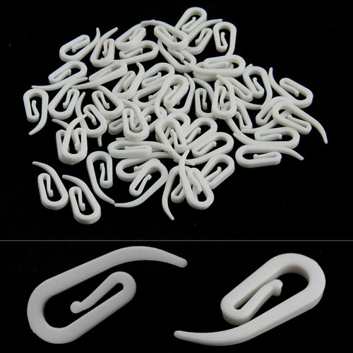 100 white plastic - white, curtain