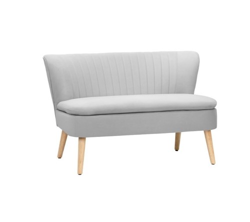 Grey seater compact sofa - seater,