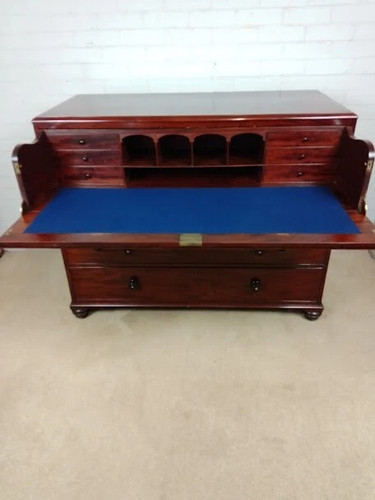 Antique mahogany secretaire - antique,