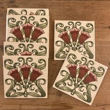 Tiles Art Nouveau Style 6”